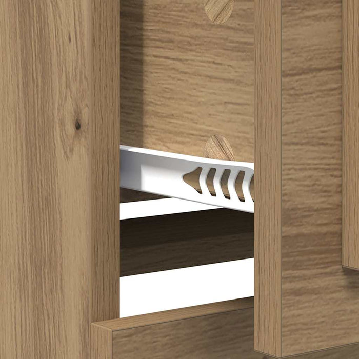 Bufeturi cu sertar 2 pcs Stejar Artizanal 70 x 35,5 x 67,5 cm - WALTI WALTI