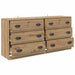 Bufeturi cu sertar 2 pcs Stejar Artizanal 70 x 35,5 x 67,5 cm - WALTI WALTI