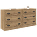 Bufeturi cu sertar 2 pcs Stejar Artizanal 70 x 35,5 x 67,5 cm - WALTI WALTI