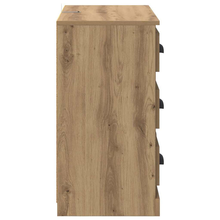 Bufeturi cu sertar 2 pcs Stejar Artizanal 70 x 35,5 x 67,5 cm - WALTI WALTI