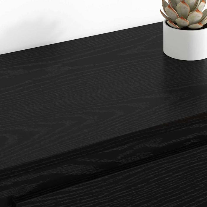 Bufeturi 2 pcs Stejar Negru 70 x 35,5 x 67,5 cm Lemn compozit - WALTI WALTI