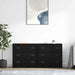 Bufeturi 2 pcs Stejar Negru 70 x 35,5 x 67,5 cm Lemn compozit - WALTI WALTI