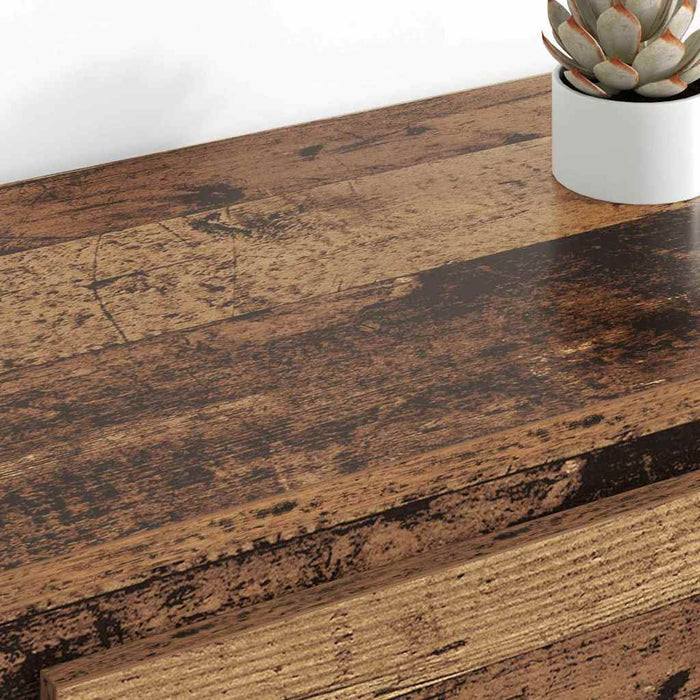 Bufeturi 2 pcs Lemn Vechi 70 x 35,5 x 67,5 cm Lemn compozit - WALTI WALTI