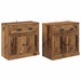 Bufeturi 2 pcs Lemn Vechi 70 x 35,5 x 67,5 cm Lemn compozit - WALTI WALTI