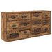 Bufeturi 2 pcs Lemn Vechi 70 x 35,5 x 67,5 cm Lemn compozit - WALTI WALTI