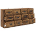 Bufeturi 2 pcs Lemn Vechi 70 x 35,5 x 67,5 cm Lemn compozit - WALTI WALTI