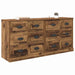 Bufeturi 2 pcs Lemn Vechi 70 x 35,5 x 67,5 cm Lemn compozit - WALTI WALTI