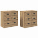 Bufeturi cu sertar 2 pcs Stejar Artizanal 70 x 35,5 x 67,5 cm - WALTI WALTI