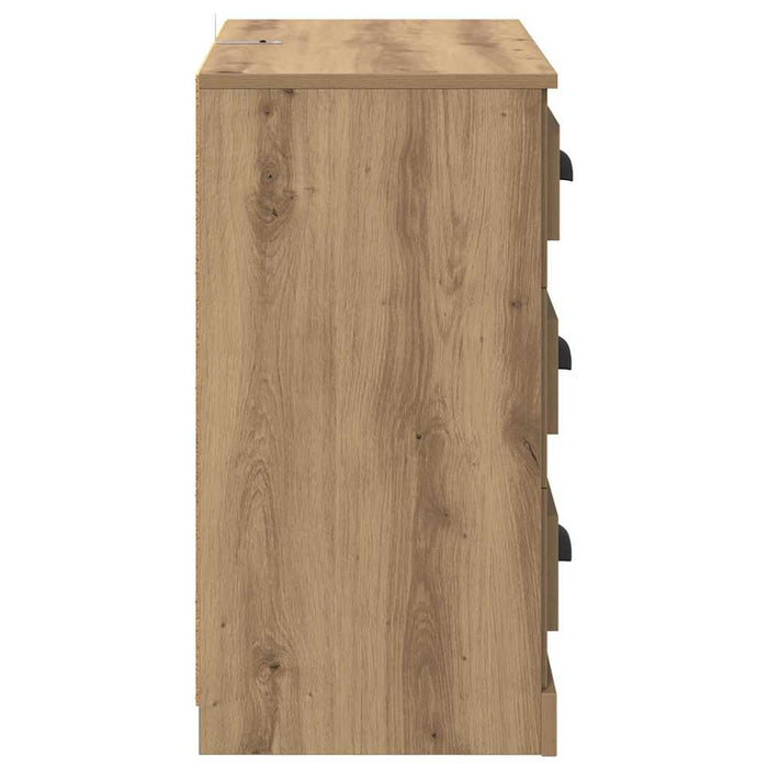 Bufeturi cu sertar 2 pcs Stejar Artizanal 70 x 35,5 x 67,5 cm - WALTI WALTI
