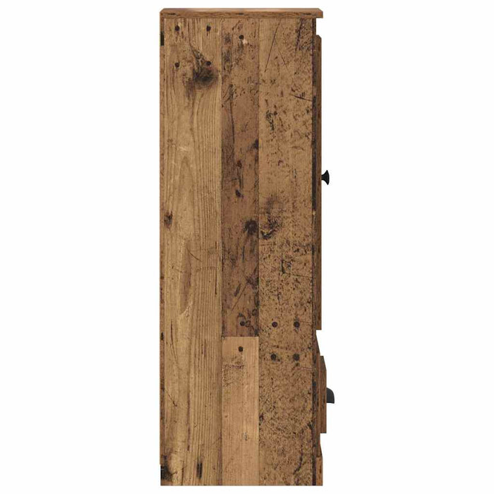 Bufet cu sertar 3 pcs Lemn Vechi Lemn compozit - WALTI WALTI