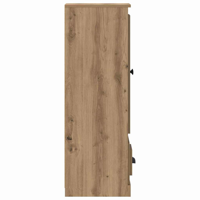Bufet cu sertar 3 pcs Stejar Artizanal Lemn compozit - WALTI WALTI