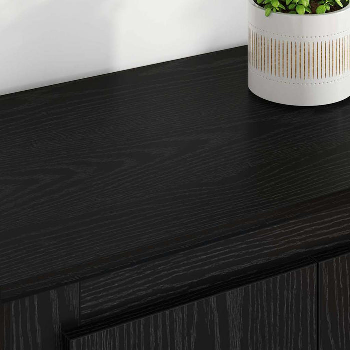 Bufet cu sertar 3 pcs Stejar Negru Lemn compozit - WALTI WALTI