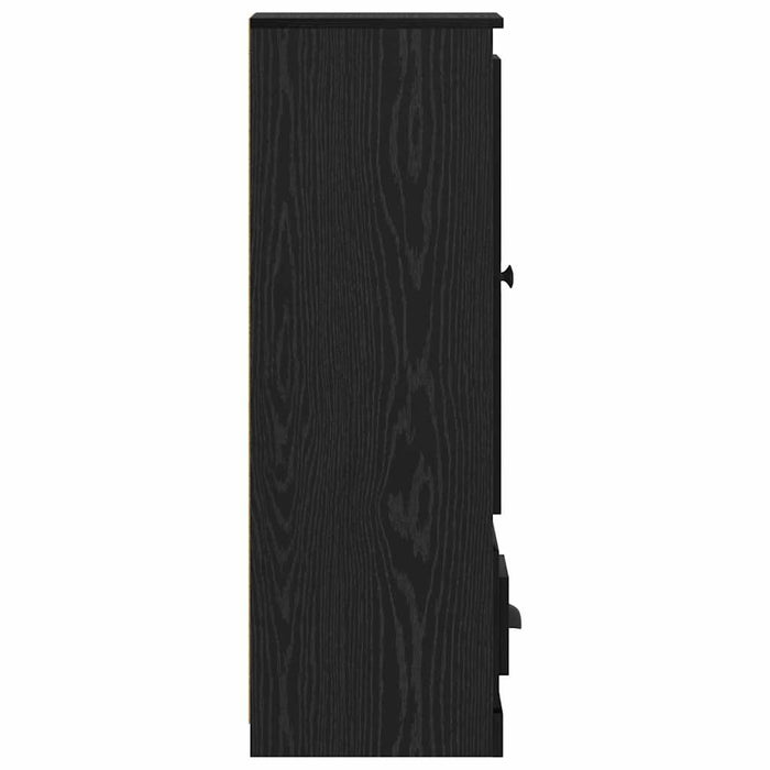 Bufet cu sertar 3 pcs Stejar Negru Lemn compozit - WALTI WALTI
