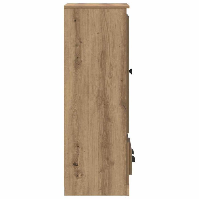 Bufet cu sertar 3 pcs Stejar Artizanal Lemn compozit - WALTI WALTI