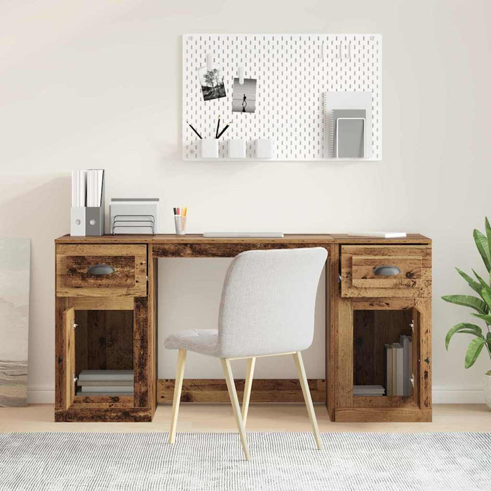 Birou cu dulap Lemn Vechi Lemn prelucrat 154,5 x 50 x 75 cm - WALTI WALTI