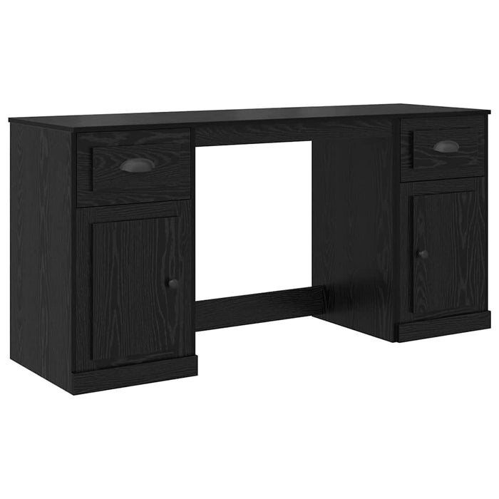 Birou cu dulap Stejar Negru 154,5 x 50 x 75 cm Lemn compozit - WALTI WALTI