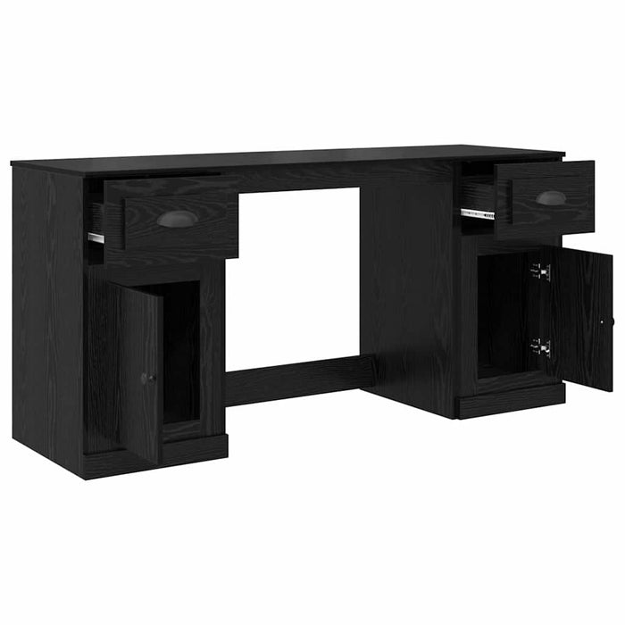 Birou cu dulap Stejar Negru 154,5 x 50 x 75 cm Lemn compozit - WALTI WALTI