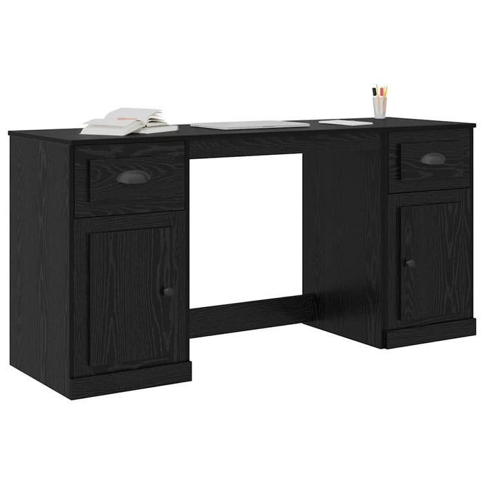 Birou cu dulap Stejar Negru 154,5 x 50 x 75 cm Lemn compozit - WALTI WALTI