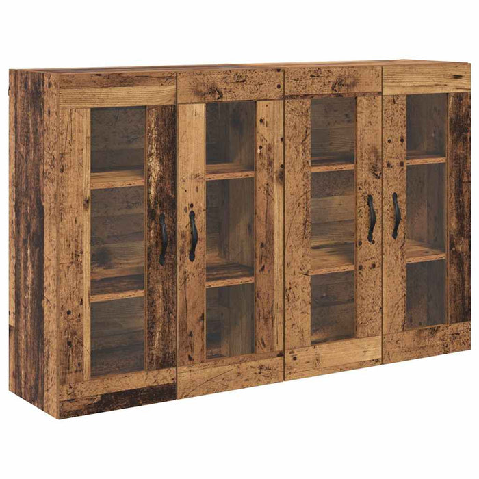 Mobilier cu Montaj pe Perete 2 pcs Lemn Vechi 69,5 x 34 x 90 cm - WALTI WALTI
