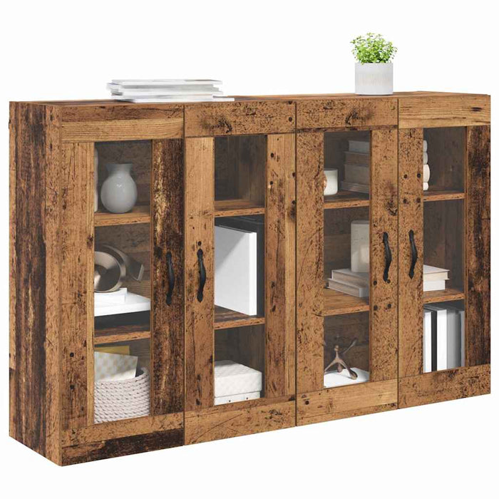 Mobilier cu Montaj pe Perete 2 pcs Lemn Vechi 69,5 x 34 x 90 cm - WALTI WALTI