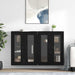 Mobilier cu Montaj pe Perete 2 pcs Stejar Negru - WALTI WALTI