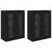 Mobilier cu Montaj pe Perete 2 pcs Stejar Negru - WALTI WALTI