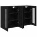 Mobilier cu Montaj pe Perete 2 pcs Stejar Negru - WALTI WALTI