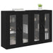 Mobilier cu Montaj pe Perete 2 pcs Stejar Negru - WALTI WALTI