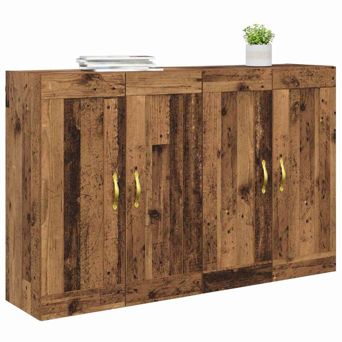 Cabinet suspendat Pe perete 2 pcs Lemn vechi 69,5 x 34 x 90 cm - WALTI WALTI