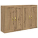 Cabinet suspendat 2 pcs Stejar Artizanal 69,5 x 34 x 90 cm - WALTI WALTI