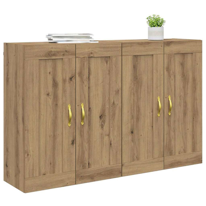 Cabinet suspendat 2 pcs Stejar Artizanal 69,5 x 34 x 90 cm - WALTI WALTI