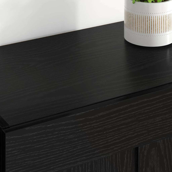 Cabinet suspendat 2 pcs Stejar Negru 69,5 x 34 x 90 cm - WALTI WALTI