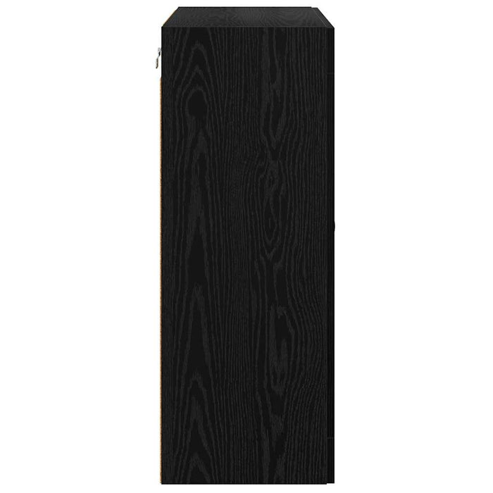 Cabinet suspendat 2 pcs Stejar Negru 69,5 x 34 x 90 cm - WALTI WALTI