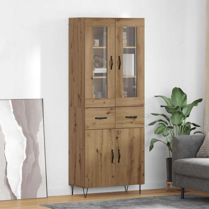 Bufet Stejar Artizanal 69,5 x 34 x 180 cm Lemn compozit - WALTI WALTI