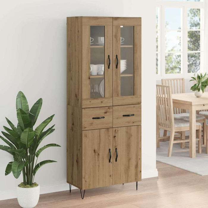 Bufet Stejar Artizanal 69,5 x 34 x 180 cm Lemn compozit - WALTI WALTI