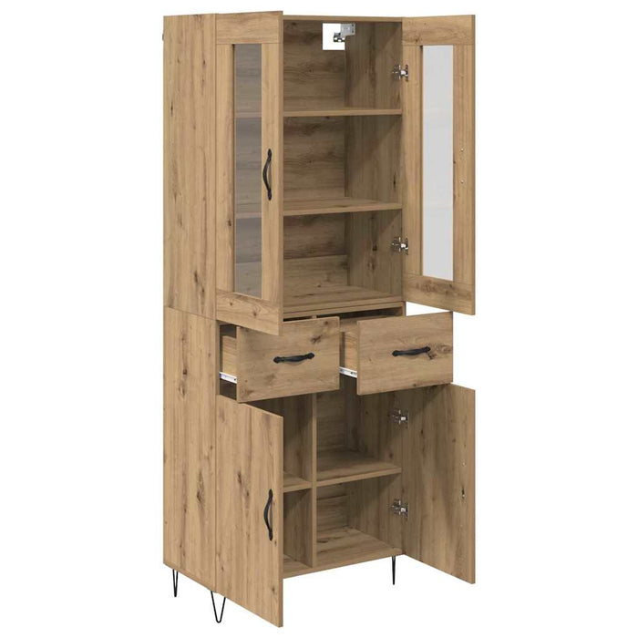 Bufet Stejar Artizanal 69,5 x 34 x 180 cm Lemn compozit - WALTI WALTI
