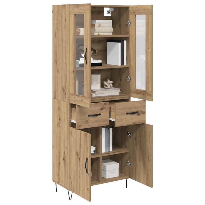 Bufet Stejar Artizanal 69,5 x 34 x 180 cm Lemn compozit - WALTI WALTI