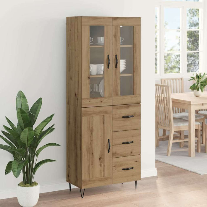 Bufet Stejar Artizanal 69,5 x 34 x 180 cm Lemn compozit - WALTI WALTI