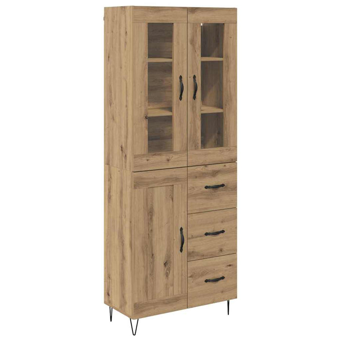 Bufet Stejar Artizanal 69,5 x 34 x 180 cm Lemn compozit - WALTI WALTI