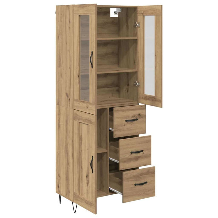 Bufet Stejar Artizanal 69,5 x 34 x 180 cm Lemn compozit - WALTI WALTI
