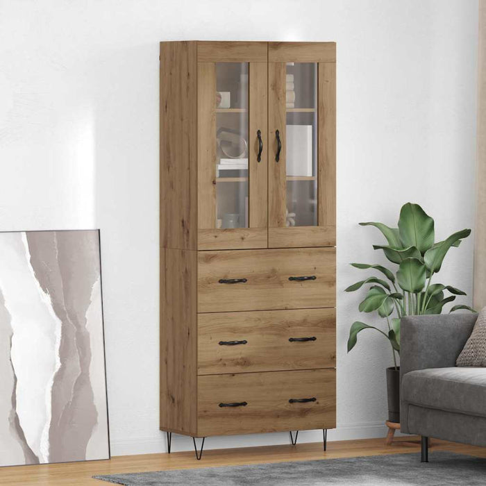 Bufet Stejar Artizanal 69,5 x 34 x 180 cm Lemn compozit - WALTI WALTI