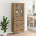 Bufet Stejar Artizanal 69,5 x 34 x 180 cm Lemn compozit - WALTI WALTI
