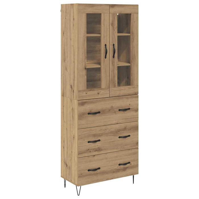 Bufet Stejar Artizanal 69,5 x 34 x 180 cm Lemn compozit - WALTI WALTI