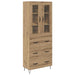 Bufet Stejar Artizanal 69,5 x 34 x 180 cm Lemn compozit - WALTI WALTI