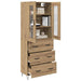 Bufet Stejar Artizanal 69,5 x 34 x 180 cm Lemn compozit - WALTI WALTI