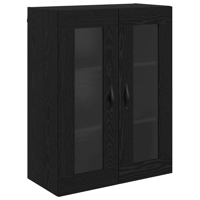 Bufet Stejar alb și negru 69,5 x 34 x 180 cm Lemn compozit - WALTI WALTI