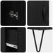 Bufet cu sertar Stejar Negru 69,5 x 34 x 180 cm Lemn compozit - WALTI WALTI