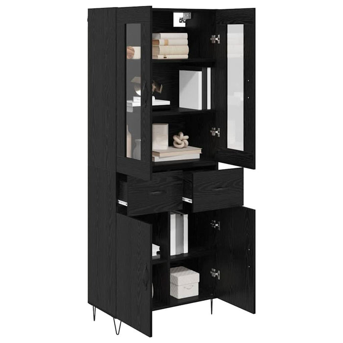 Bufet cu sertar Stejar Negru 69,5 x 34 x 180 cm Lemn compozit - WALTI WALTI