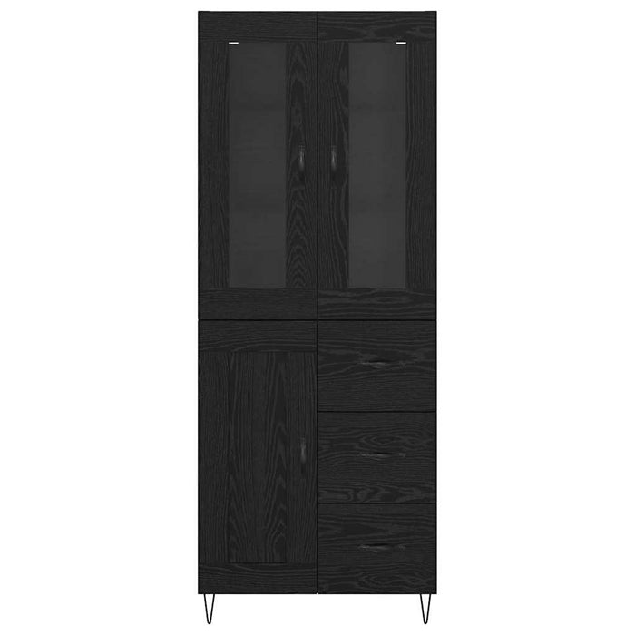 Bufet cu sertar Stejar Negru 69,5 x 34 x 180 cm Lemn compozit - WALTI WALTI
