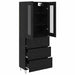 Bufet cu sertar Stejar Negru 69,5 x 34 x 180 cm Lemn compozit - WALTI WALTI